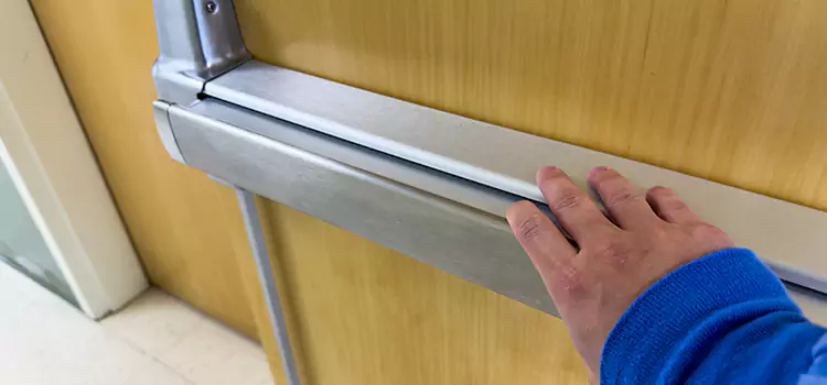 Installing a Push Bar on a Door Crystal Lake